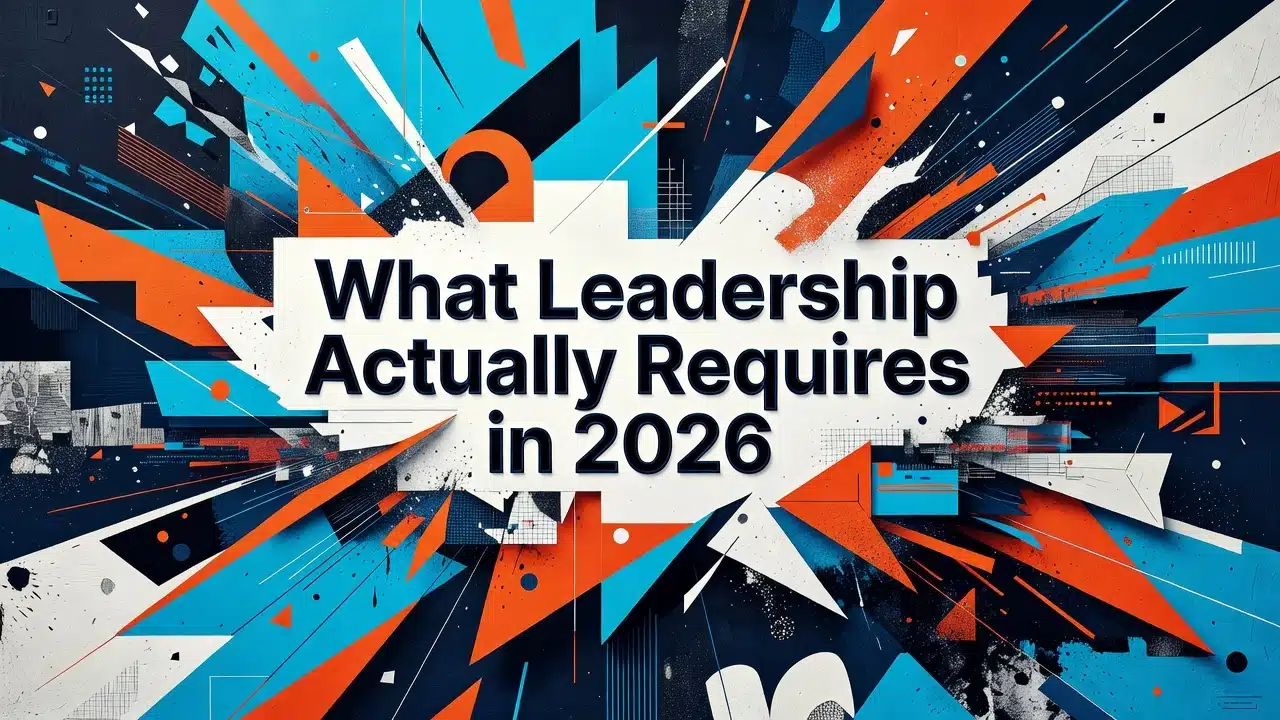 Professional header image for industry analysis: What Leadership Actually Requires in 2026
