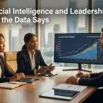Professional header image for industry analysis: Artificial Intelligence and Leadership: What the Data Says